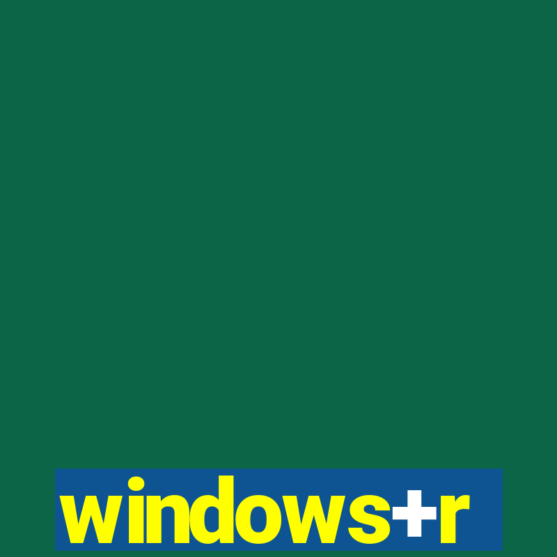 windows+r