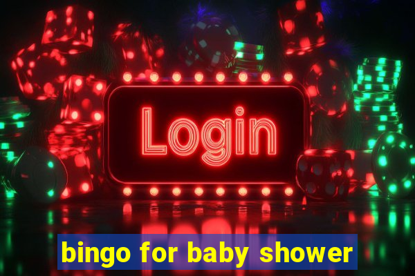 bingo for baby shower