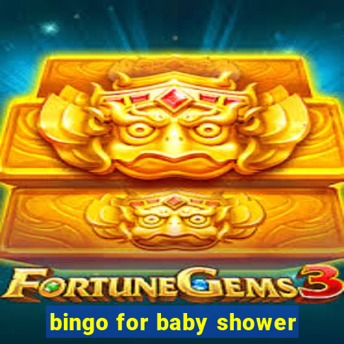 bingo for baby shower