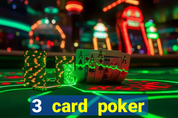 3 card poker online casino