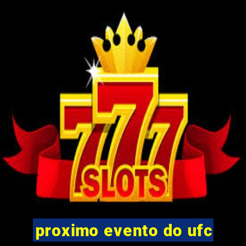 proximo evento do ufc