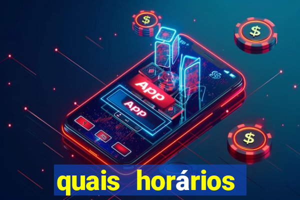 quais horários para jogar fortune tiger