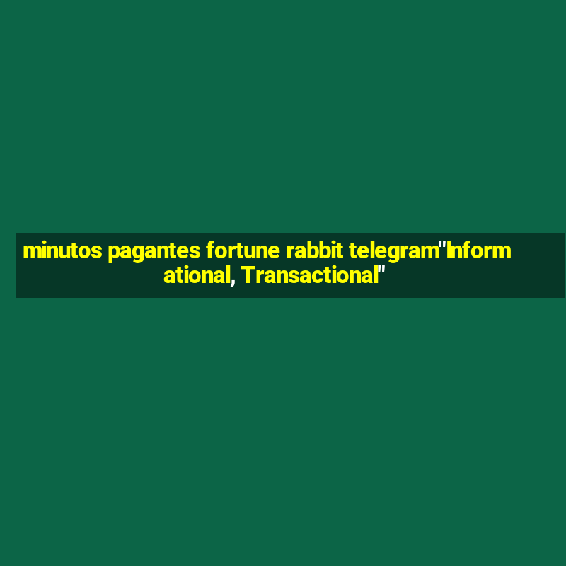 minutos pagantes fortune rabbit telegram