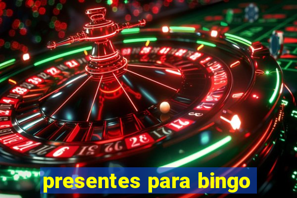 presentes para bingo