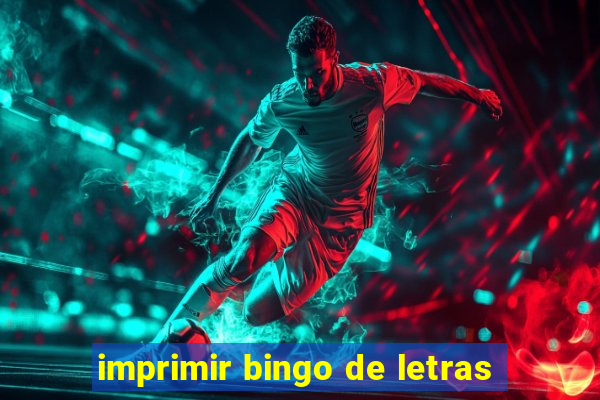 imprimir bingo de letras