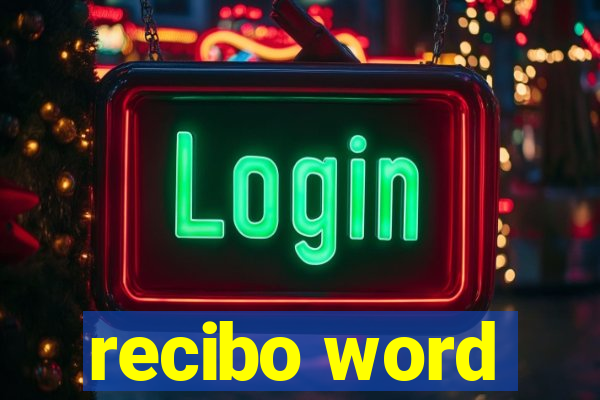 recibo word