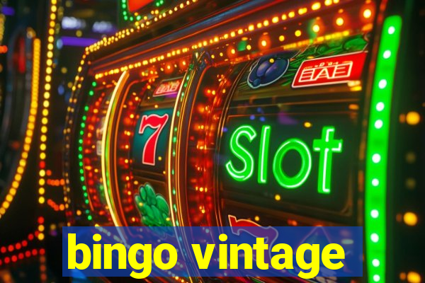 bingo vintage