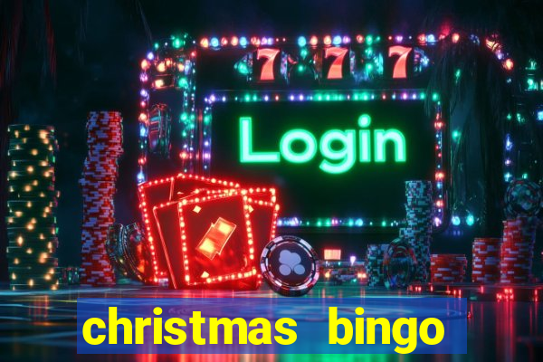 christmas bingo card generator