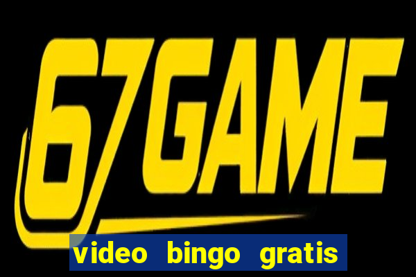 video bingo gratis para brincar