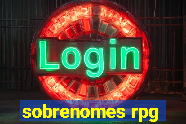 sobrenomes rpg