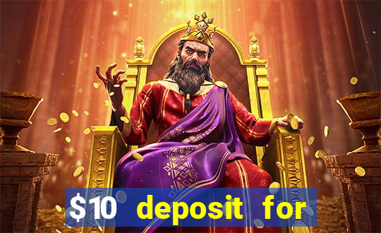 $10 deposit for crypto casino