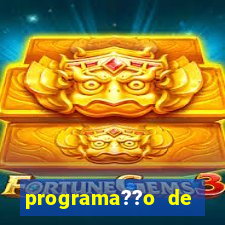 programa??o de jogos de futebol