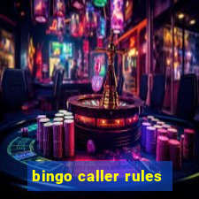 bingo caller rules